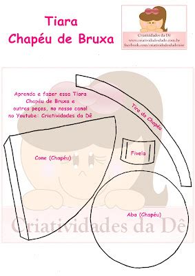 Criatividades Da D Tiara Chap U De Bruxa V Deo De Como Fazer E