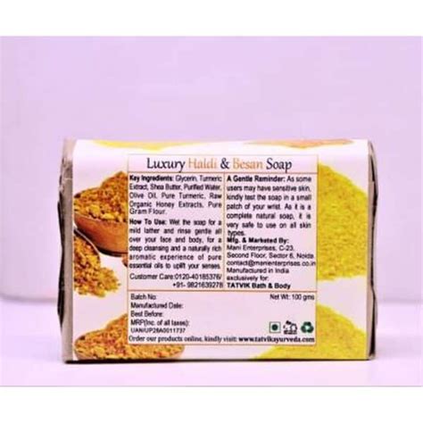 Tatvik Haldi Soap Bath Body Raw Turmeric