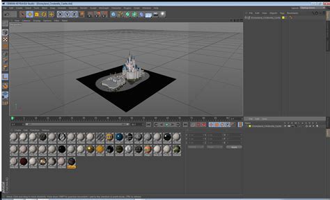 Disneyland Cinderella Castle D Model Ds Blend C D Fbx Ma