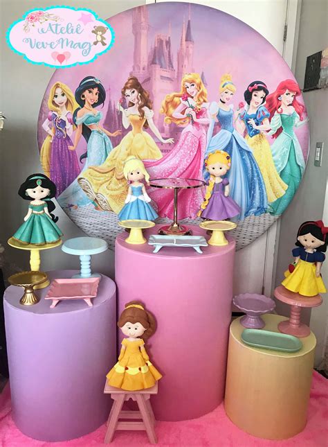 Festa Princesas Disney Ideias de Decoração Dicas e Vídeos de Passo a