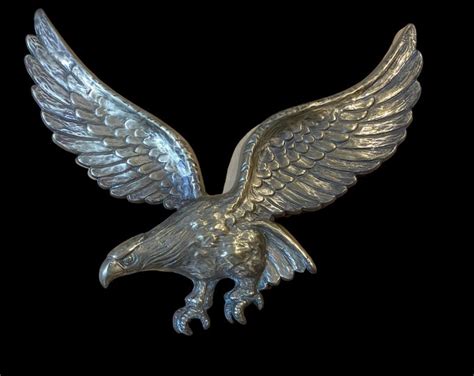 Vintage Cast Brass American Eagle Wall Hanging Etsy