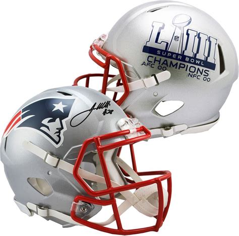 James White Ne Patriots Signed Speed Super Bowl Liii Champs Pro Line