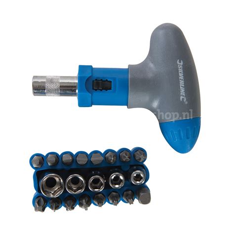 Silverline Delige T Grip Schroevendraaier Bit Set Delige Set