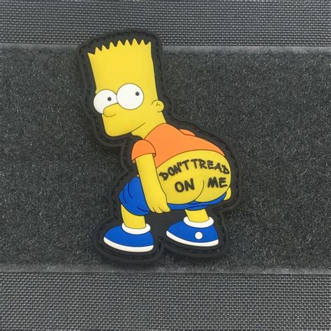 Dont Tread On Me Bart 3d Pvc Morale Patch Bart Morale Patch Patches