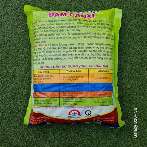 Calcium Ammonium Nitrate Đạm Canxi-1kg - Thiết bị nhà vườn