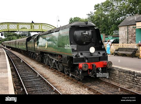 Battle Of Britain Class Steam Loco No 34070 Manston Arrives At Stock