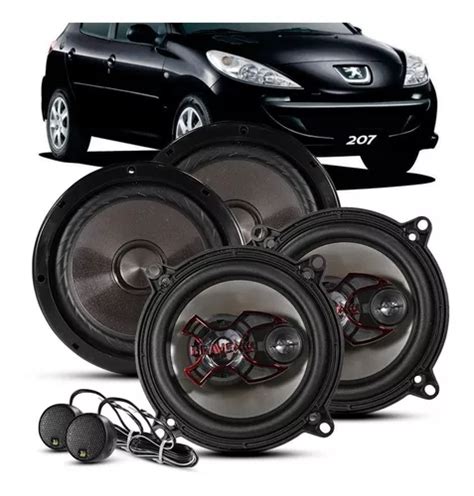 Kit Alto Falante Peugeot 207 07 08 09 10 11 12 Bravox 2 Vias