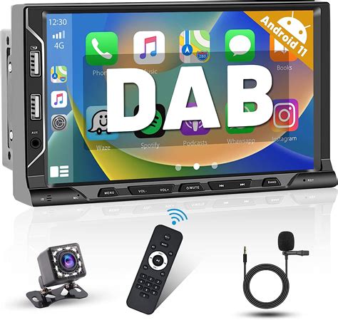 Hikity Doppel Din Android Autoradio Mit Dab Dab Und Carplay Android