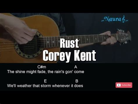 Corey Kent Rust Guitar Chords Lyrics YouTube