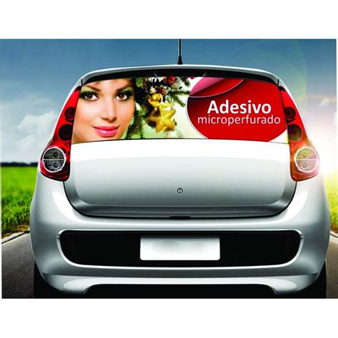 Adesivo Micro Perfurado Para Carro