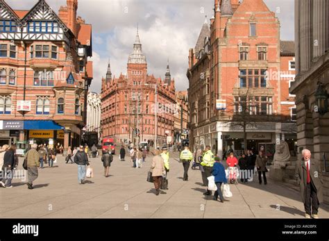 Market Square Nottingham Stock Photo Alamy