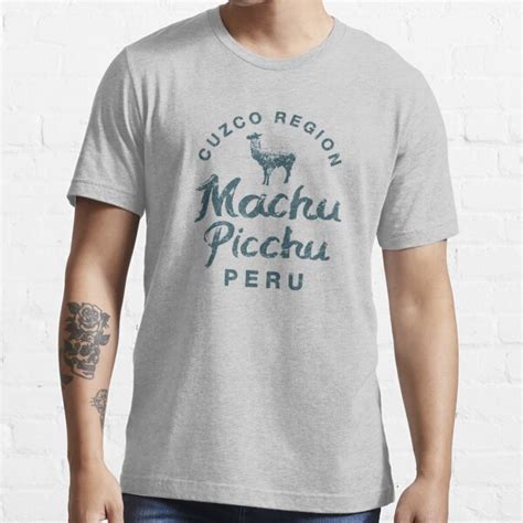 Machu Picchu Peru Vintage Llama T Shirt For Sale By IronEcho