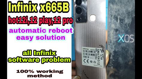 Infinix X B Automatic Restart Problem Infinix Hot I Auto Reboot