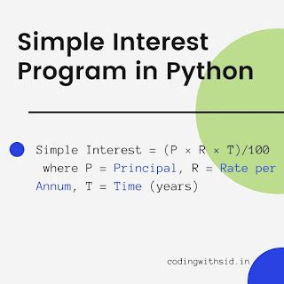 Python Program To Calculate Simple Interest And Compound Interest