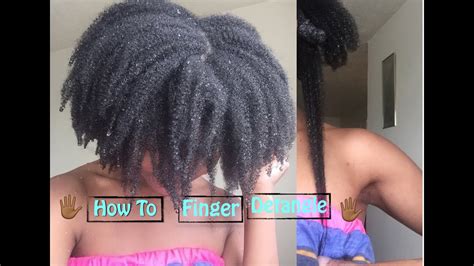 How I Finger Detangle My 4c Natural Hair Youtube