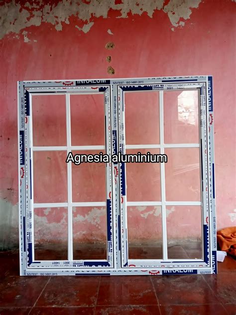 Jendela Aluminium Double Swing Ukuran Tinggi Cm X Lebar Cm