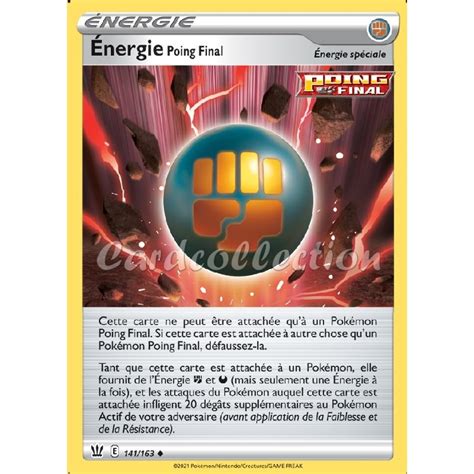 Énergie Poing Final 141 163 Carte Pokémon Energie Neuve VF