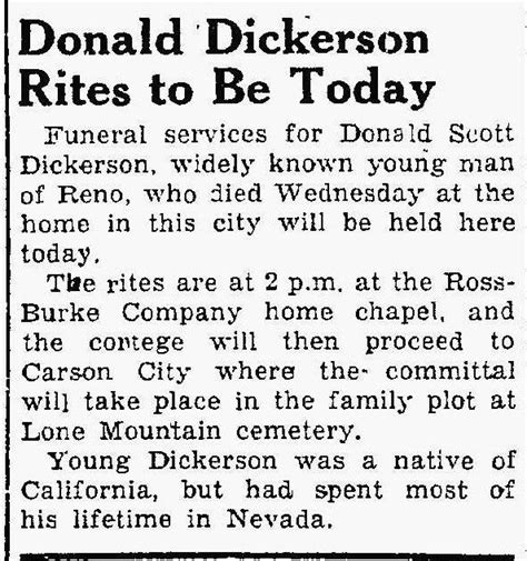 Donald Scott Dickerson 1911 1936 Find A Grave Memorial