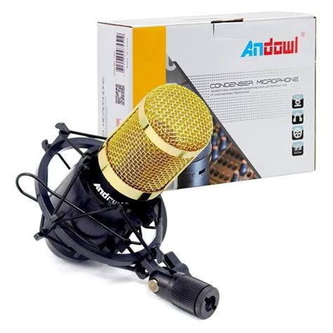 Microfone Condensador 20khz Profissional Andowl Bm800 Shopee Brasil