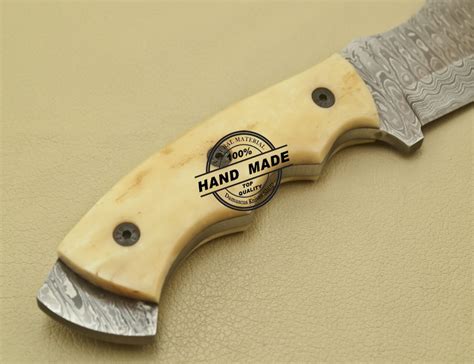 Damascus Tracker Knife Custom Handmade Damascus Tracker Knife