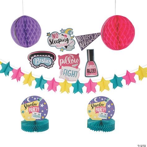 Slumber Party Decorating Kit 10 Pc Discontinued