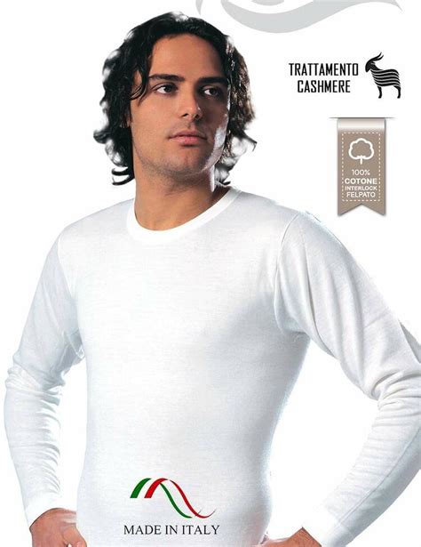 Maglia Uomo A Manica Lunga In Cotone Felpato Leable Tg Leable