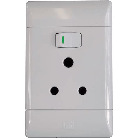 Cbi Socket Switch 2x4 Single Vertical Wht Agrimark