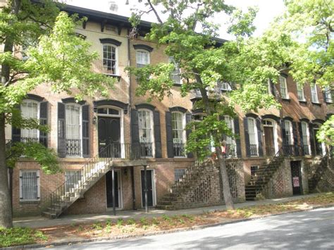 Classic Row Houses In Savannah Georgia