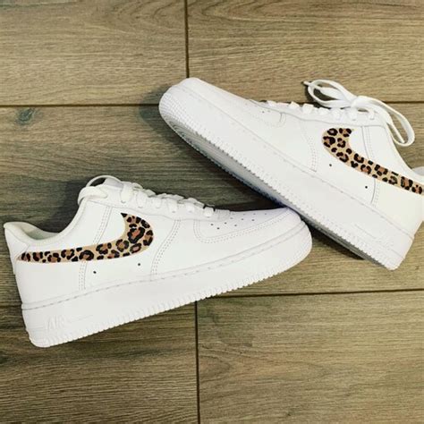 Custom Nike Air Force 1s Cheetah Print Shoes Etsy