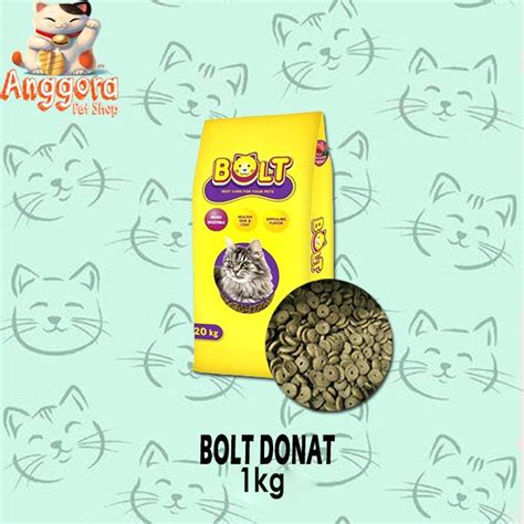 Jual Makanan Kucing Kering Murah BOLT 800 Gr Rasa Tuna Bentuk DONAT