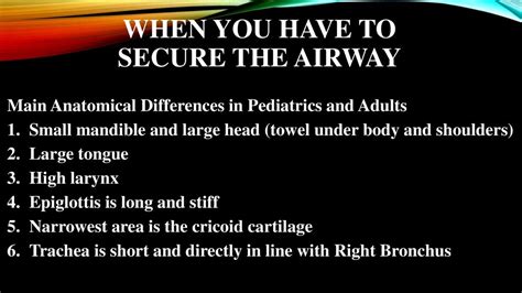 Pediatric Airway Emergencies Ppt Download