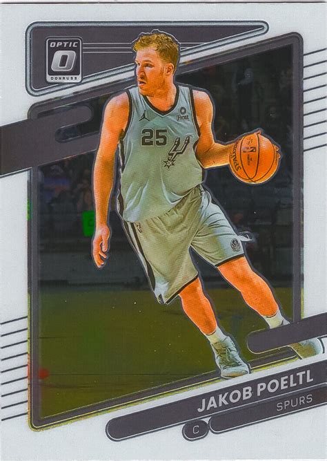 Jakob Poeltl Optic Basketball Chrome Base Card San Antonio