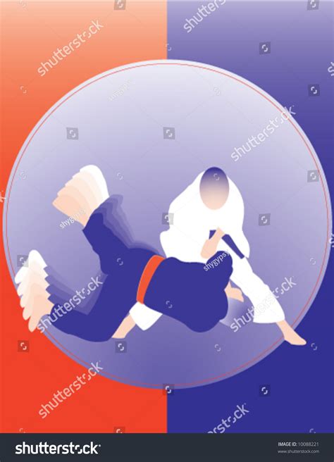 Judo Throw Poster Number 1please See Stock Vector 10088221 - Shutterstock