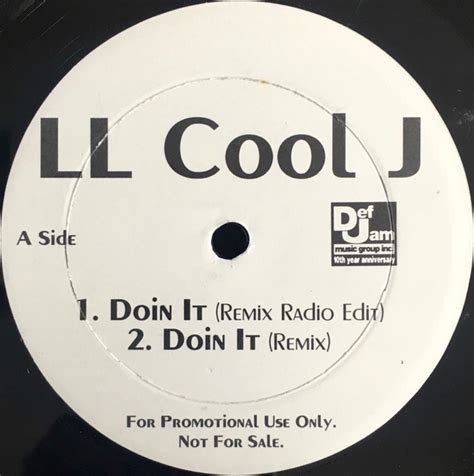 LL Cool J - Doin It (Vinyl, 12", Promo) | Discogs