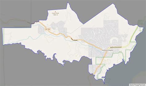 Map of Wofford Heights CDP