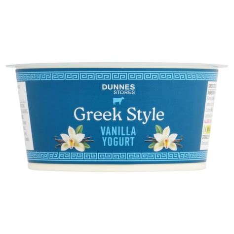 Dunnes Stores Greek Style Vanilla Yogurt 125g Dunnes Stores