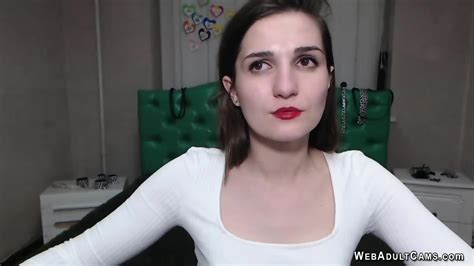 Small Tits Babe Strips To Stockings On Webcam