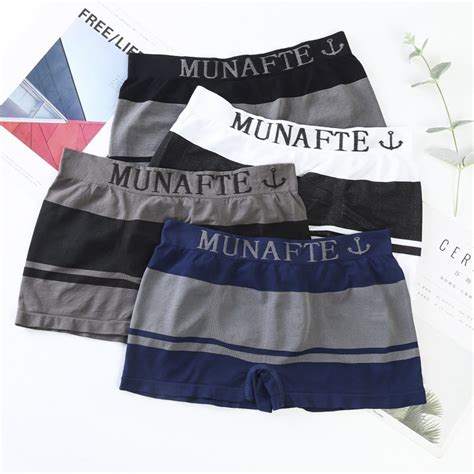 Men S Large Underwear U Shaped Traceless Nude Elastic Comfortable Loose Boxer Pants Shopee