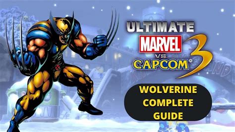 Ultimate Marvel Vs Capcom 3 Wolverine Complete Guide YouTube