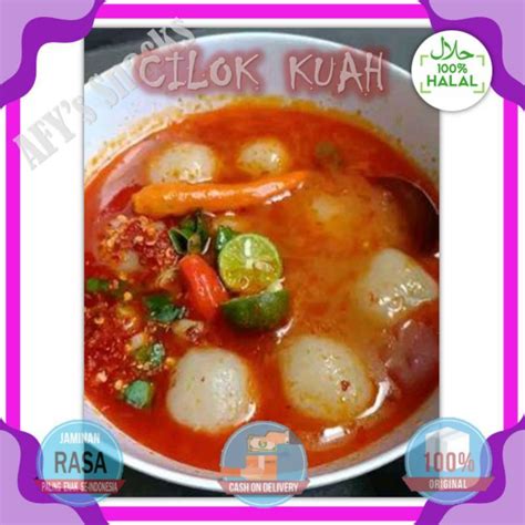 Jual Bakso Cilok Kuah Baso Aci Kuah Pedas Murah Cilok Aci Pedas Isi