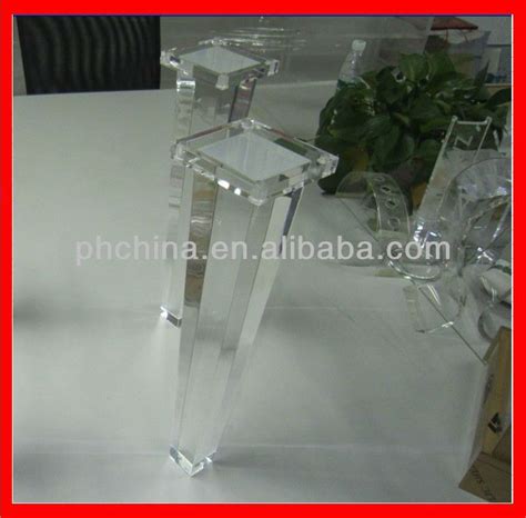 Atl 015 Tapered Acrylic Furniture Leg Clear Acrylic Stool Leg Lucite