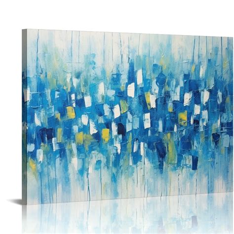 COMIO Abstract Canvas Wall Art Textured 3D Art Hand Painted Oil