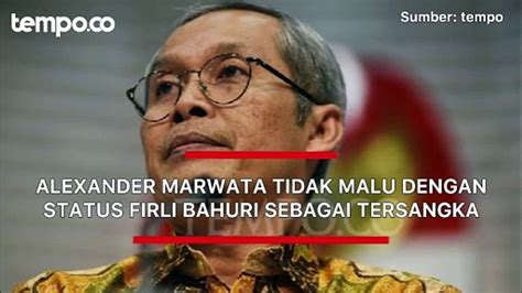 Alexander Marwata Tidak Malu Dengan Status Firli Bahuri Sebagai