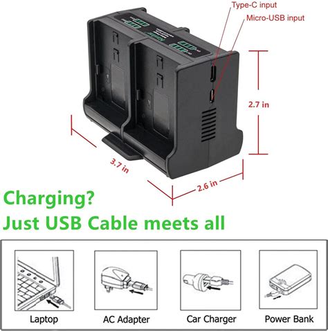 Kastar Quadruple Battery Charger Compatible With Kodak LB 050 LB 052