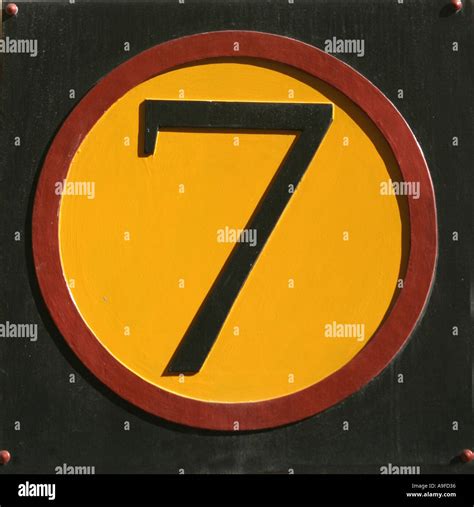 Number seven 7 Stock Photo - Alamy