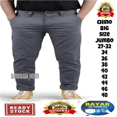 Jual Celana Chinos Panjang Big Size Celana Chinos Pria Big Size