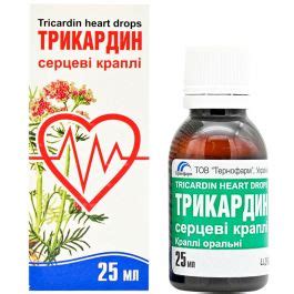 Трикардин краплі 25 мл - інструкція, склад, ціна. Купить в Аптека ...