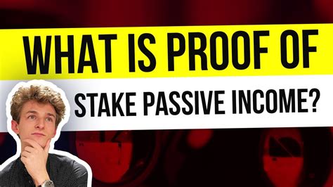 What Is Proof Of Stake Crypto How To Earn Passive Income With Staking 🔥 Youtube