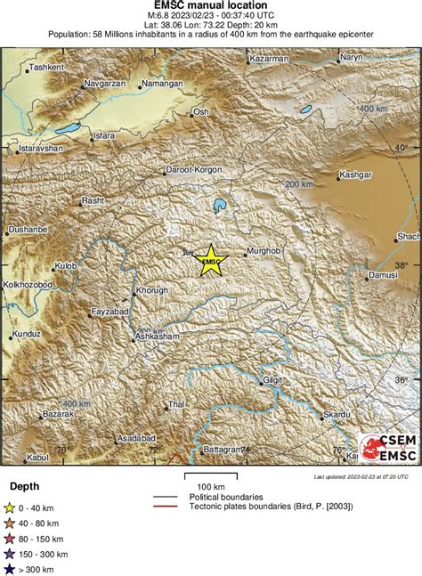 Cutremur Puternic Cu Magnitudinea De Grade In Tadjikistan