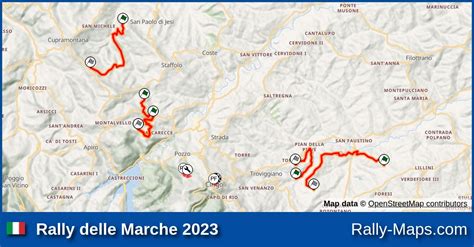 Streckenverlauf Rally Delle Marche Cirt Rallyekarte De